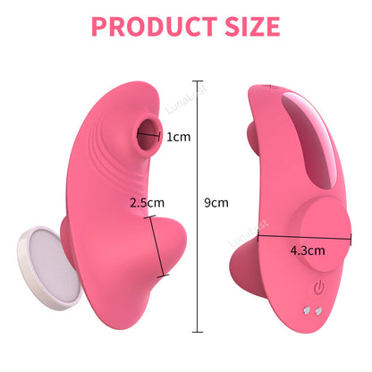 Wearable Butterfly Vibrator & Clitoral Sucker