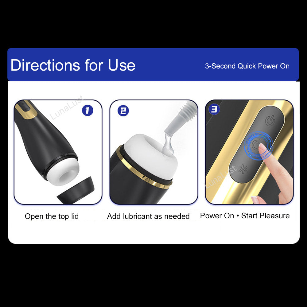 Automatic Clamping, Suction & Vibration Male Stroker