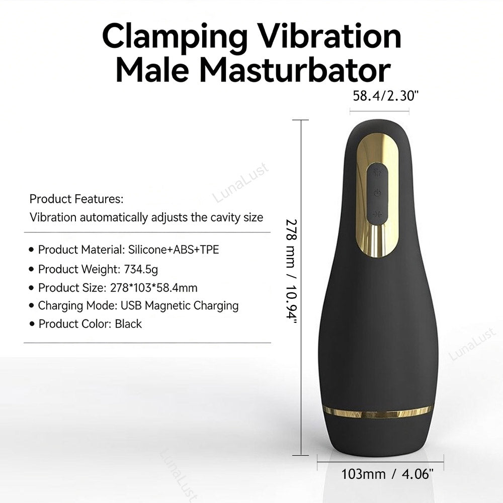 Automatic Clamping, Suction & Vibration Male Stroker