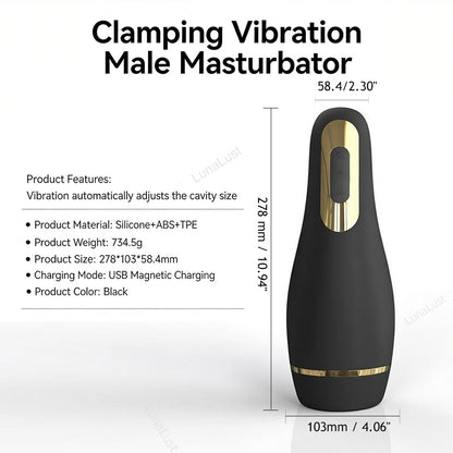 Automatic Clamping, Suction & Vibration Male Stroker