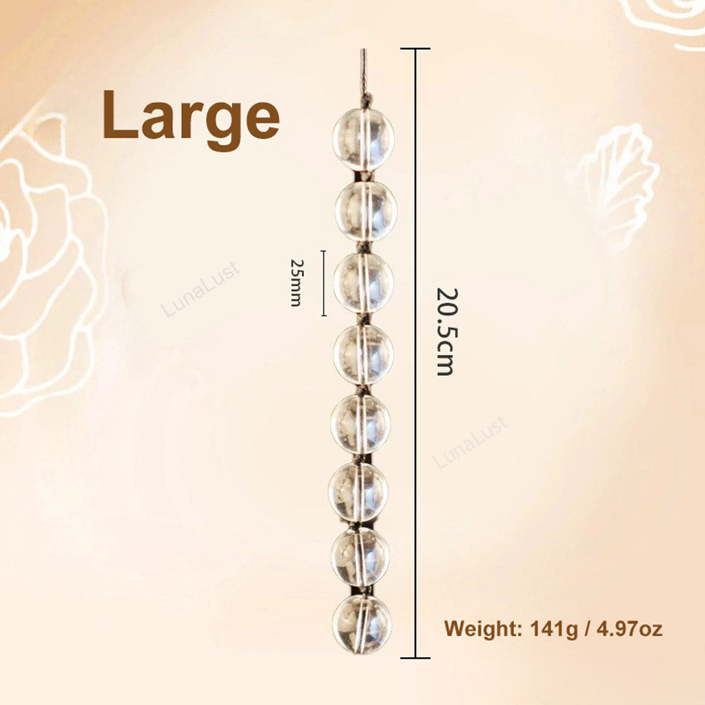 Crystal Glass Anal Beads