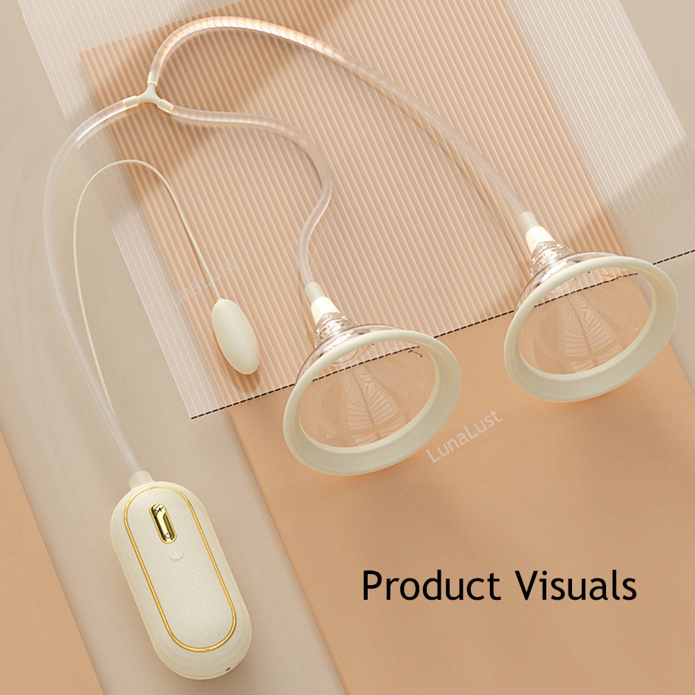 Double Nipple Suction & Egg Vibrator Masturbator