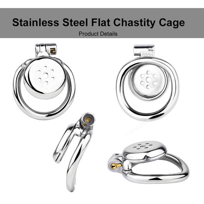 Flat Chastity Cage
