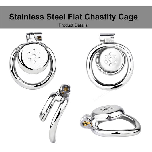 Flat Chastity Cage