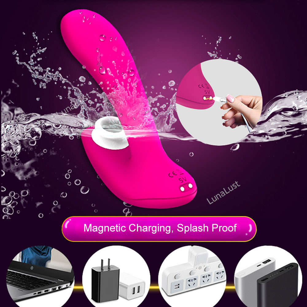Women's Wearable Remote Control Suction & Vibrator