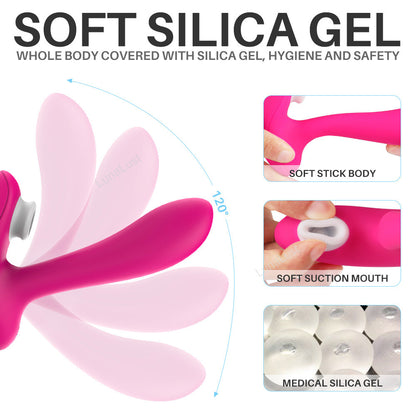Women's Wearable Remote Control Suction & Vibrator