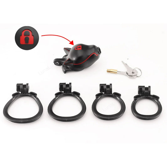 Dog Head Male Chastity Cage