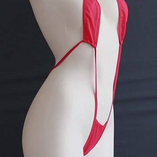 Sexy Adjustable Tie Erotic Bodysuit Bikini