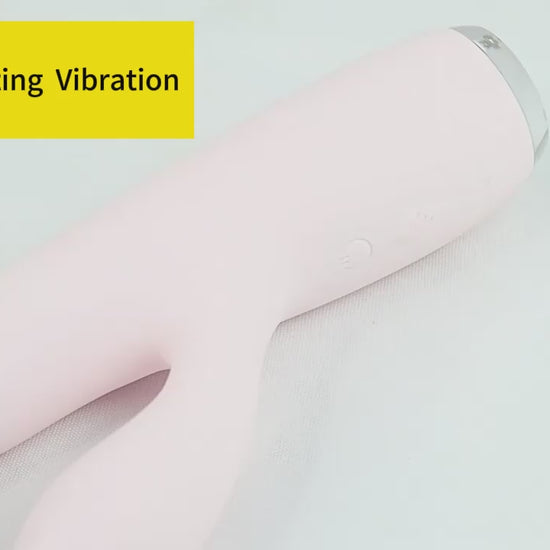 Dual Rabbit Vibrator with Heating & Thrusting